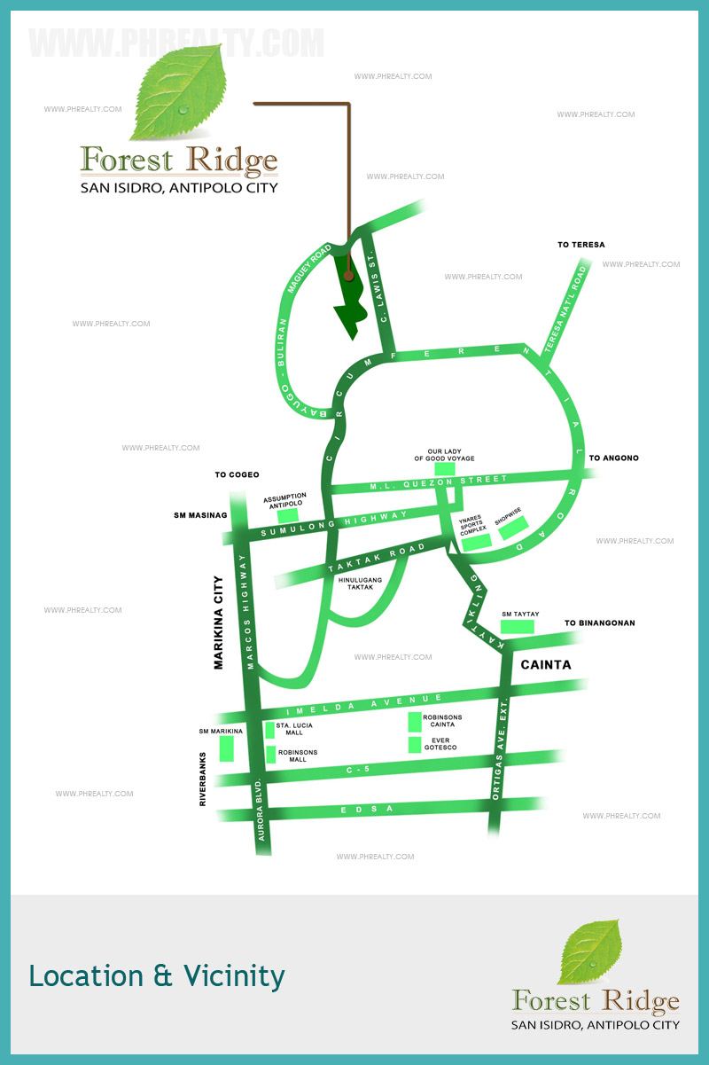 Forest Ridge Location & Vicinity Forest Ridge Location & Vicinity