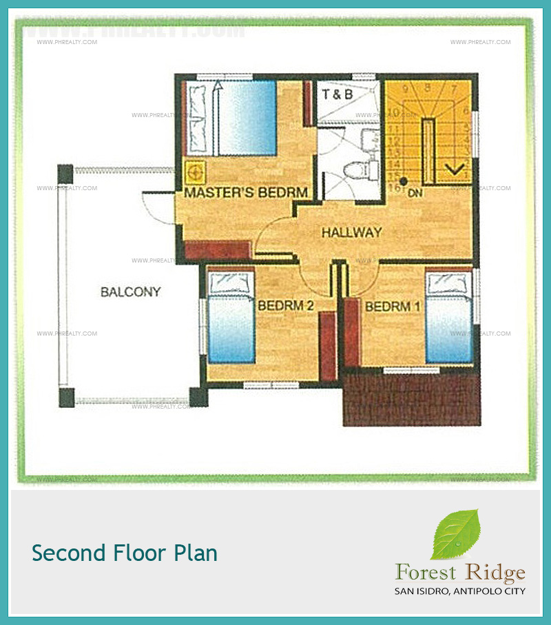 Forest Ridge Maple Second Floor Plan